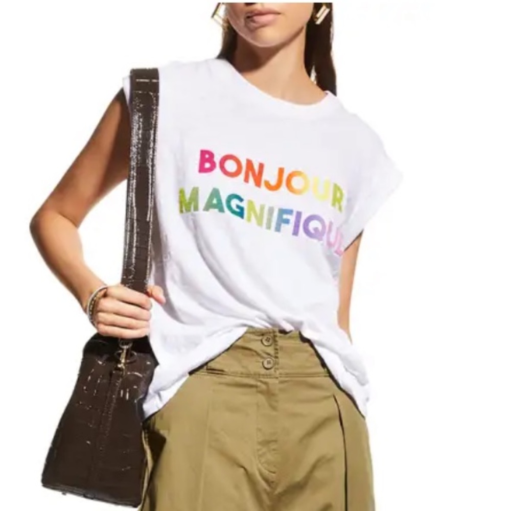 Cinq a Sept Bonjour Magnifique Tshirt